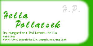 hella pollatsek business card